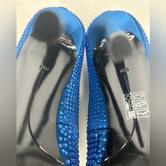 Nine West royal blue rhinestone stilettos - Picture 5 of 9